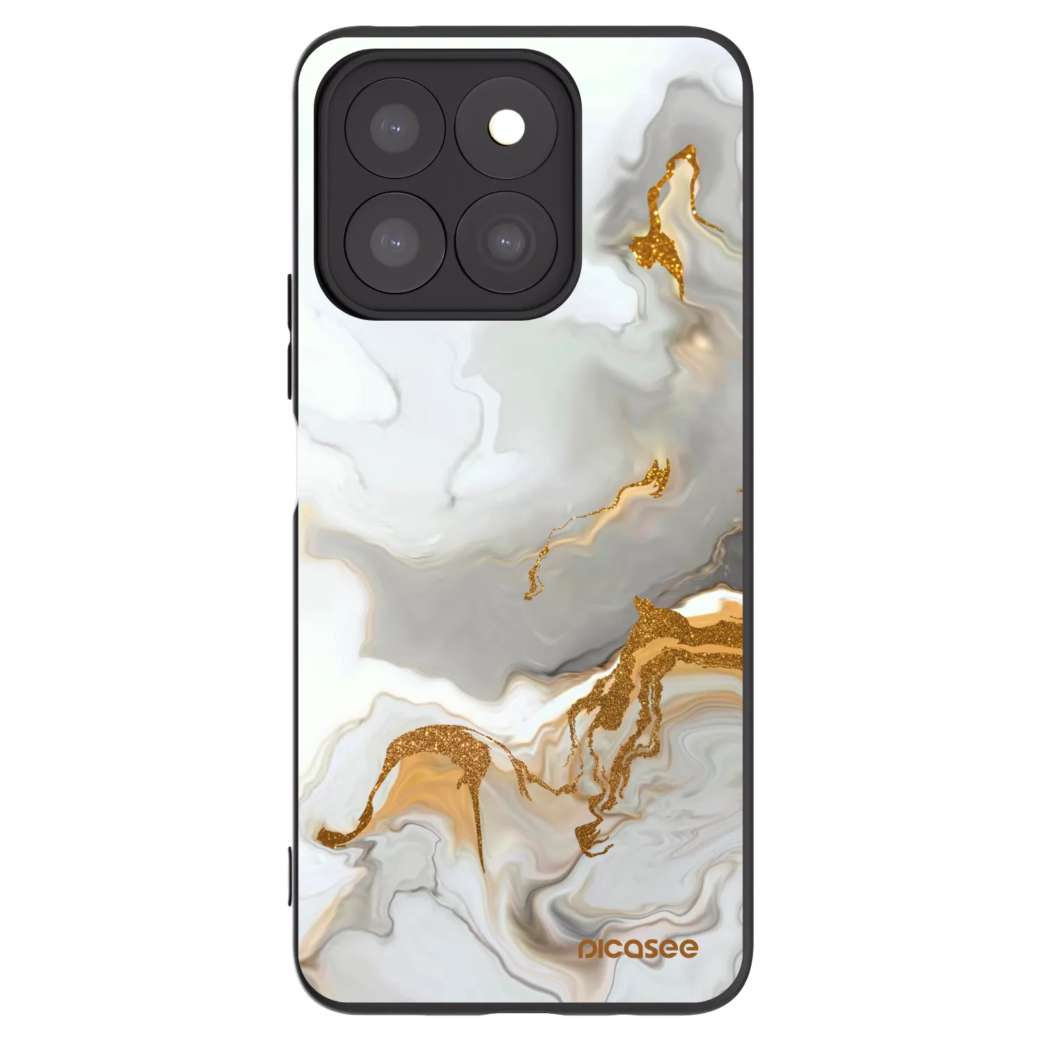 Picasee fekete szilikon tok az alábbi mobiltelefonokra Honor X8c - Her
