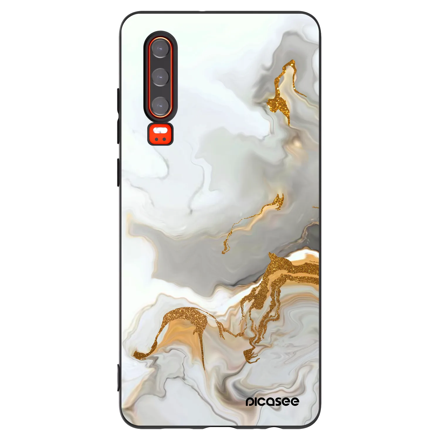 Picasee fekete szilikon tok az alábbi mobiltelefonokra Huawei P30 - Her