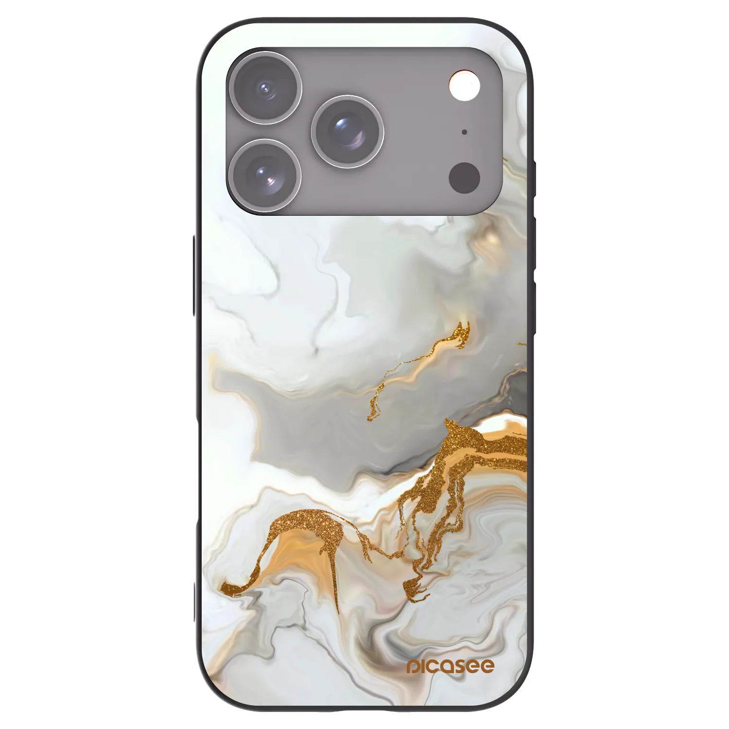 Picasee fekete szilikon tok az alábbi mobiltelefonokra Apple iPhone 17 Pro - Her