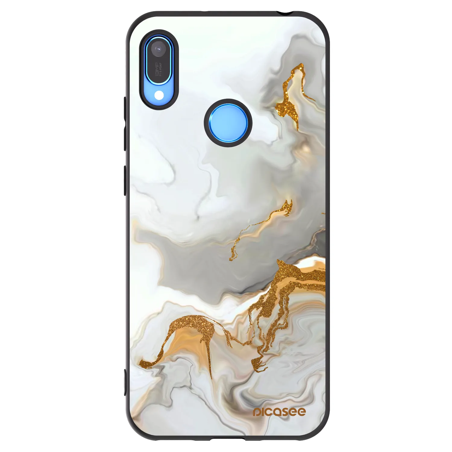 Picasee fekete szilikon tok az alábbi mobiltelefonokra Huawei Y6 2019 - Her