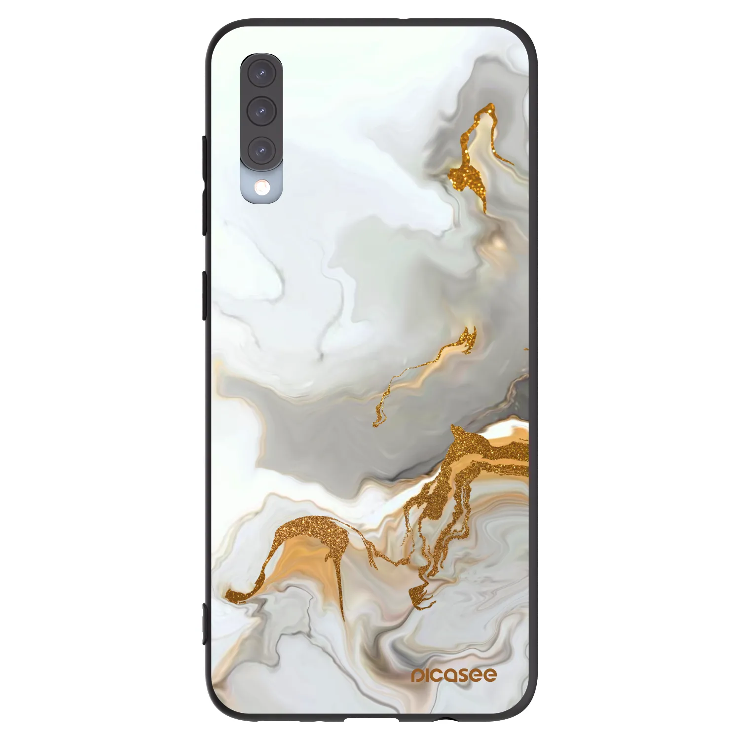Picasee fekete szilikon tok az alábbi mobiltelefonokra Samsung Galaxy A70 A705F - Her