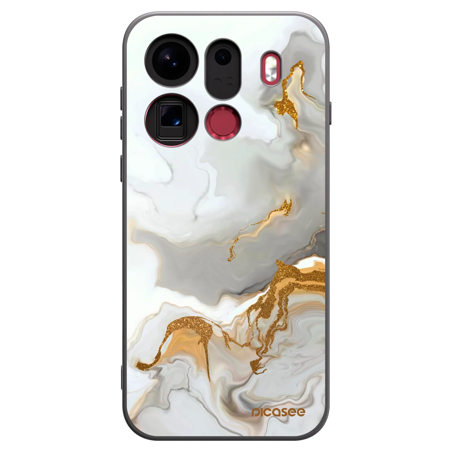 Picasee fekete szilikon tok az alábbi mobiltelefonokra OPPO Find X9 Pro - Her