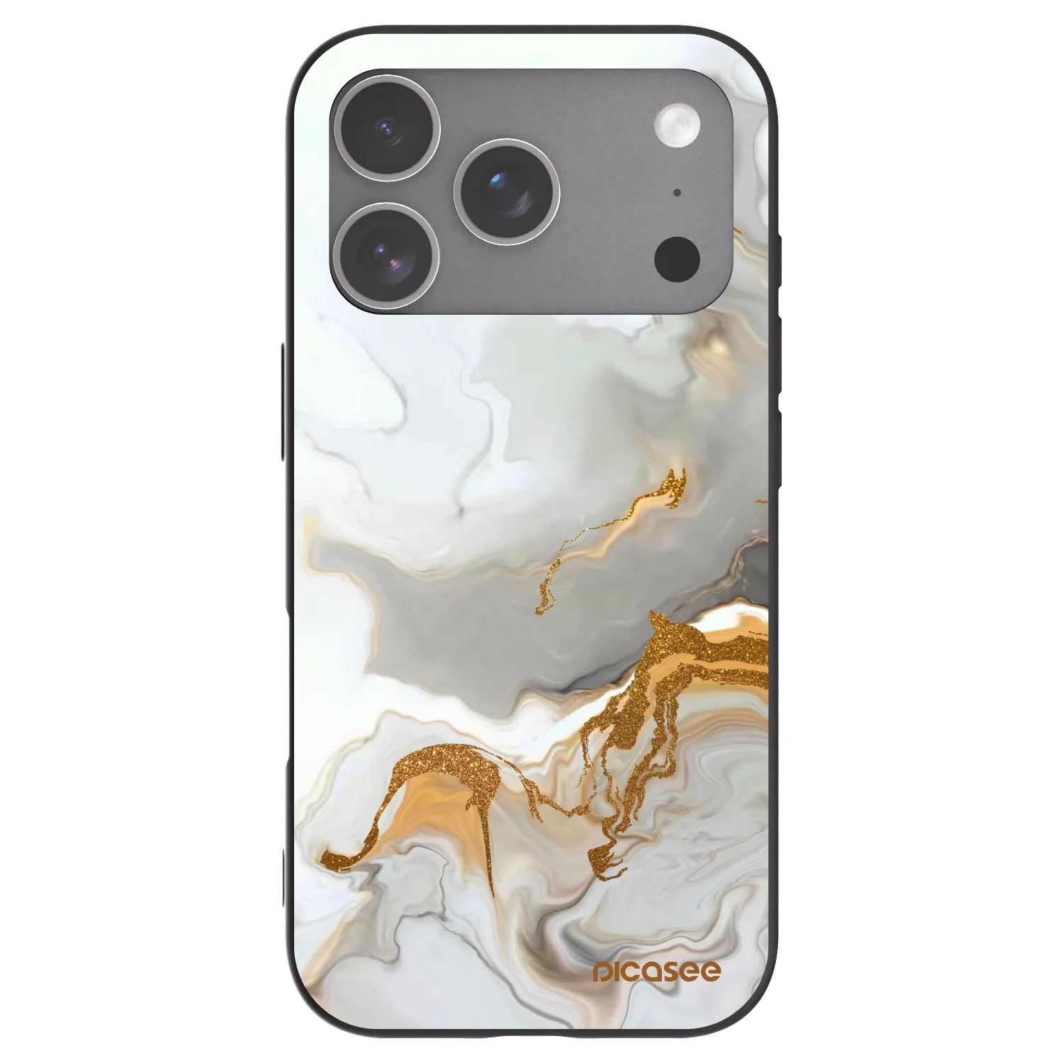 Picasee fekete szilikon tok az alábbi mobiltelefonokra Apple iPhone 18 Pro - Her
