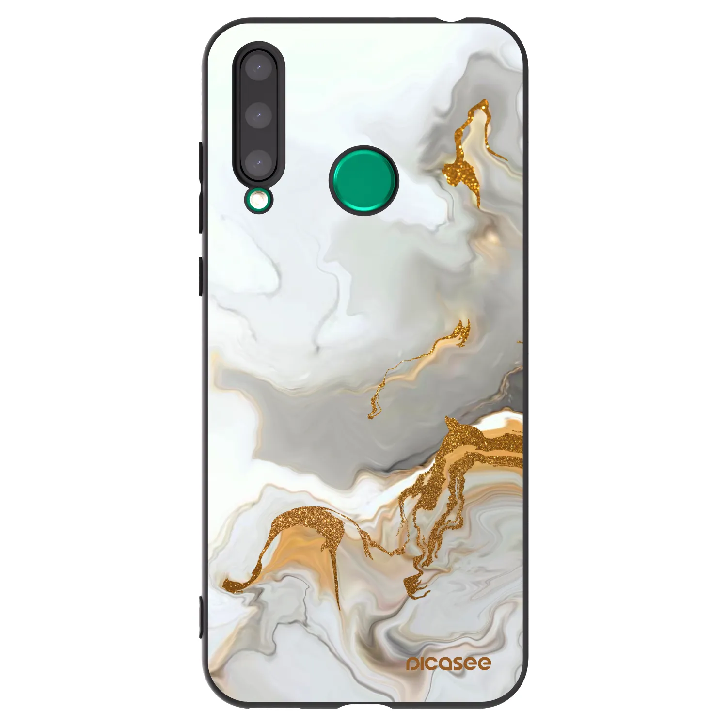 Picasee fekete szilikon tok az alábbi mobiltelefonokra Honor 20 Lite - Her