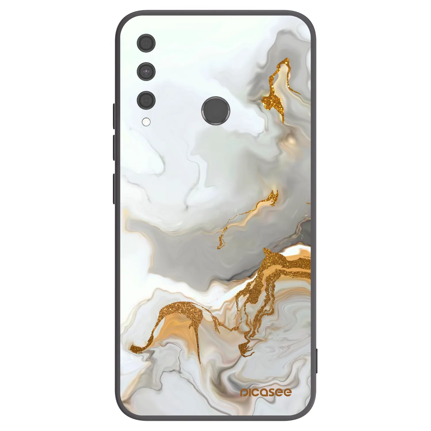 Picasee fekete szilikon tok az alábbi mobiltelefonokra Huawei P40 Lite E - Her