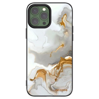 Picasee fekete szilikon tok az alábbi mobiltelefonokra Apple iPhone 13 Pro Max - Her