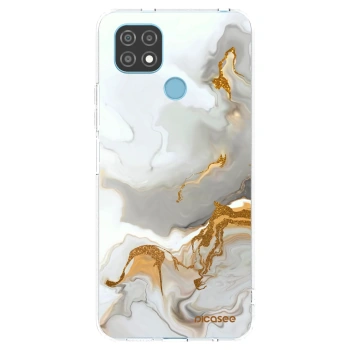 Picasee átlátszó szilikon tok az alábbi mobiltelefonokra Realme C21 - Her