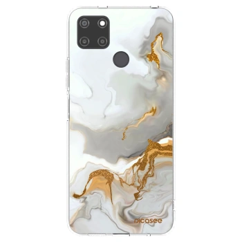 Picasee átlátszó szilikon tok az alábbi mobiltelefonokra Realme C21Y - Her