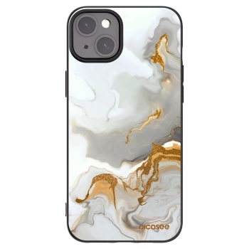 Picasee fekete szilikon tok az alábbi mobiltelefonokra Apple iPhone 15 Plus - Her