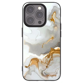 Picasee fekete szilikon tok az alábbi mobiltelefonokra Apple iPhone 15 Pro - Her