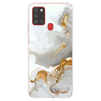 Picasee átlátszó szilikon tok az alábbi mobiltelefonokra Samsung Galaxy A21s - Her