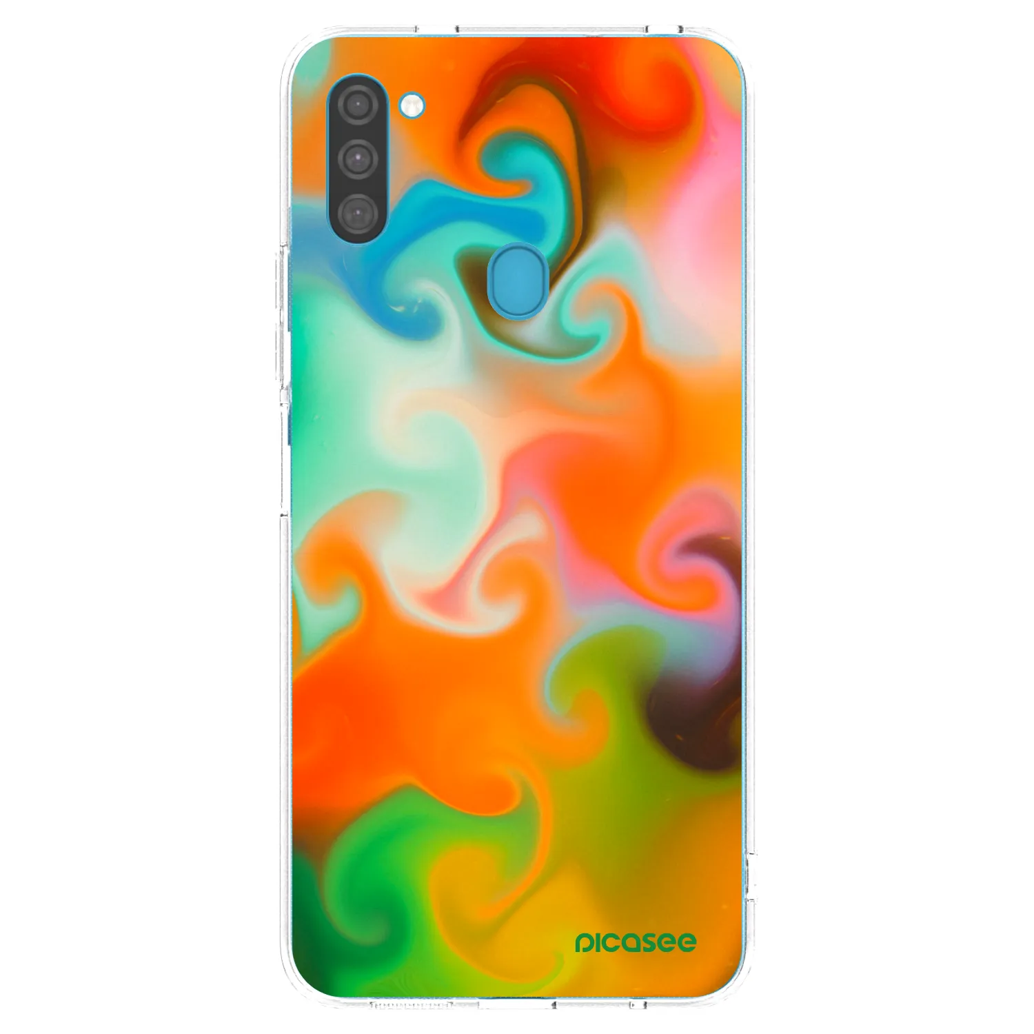 Picasee átlátszó szilikon tok az alábbi mobiltelefonokra Samsung Galaxy M11 - Juice
