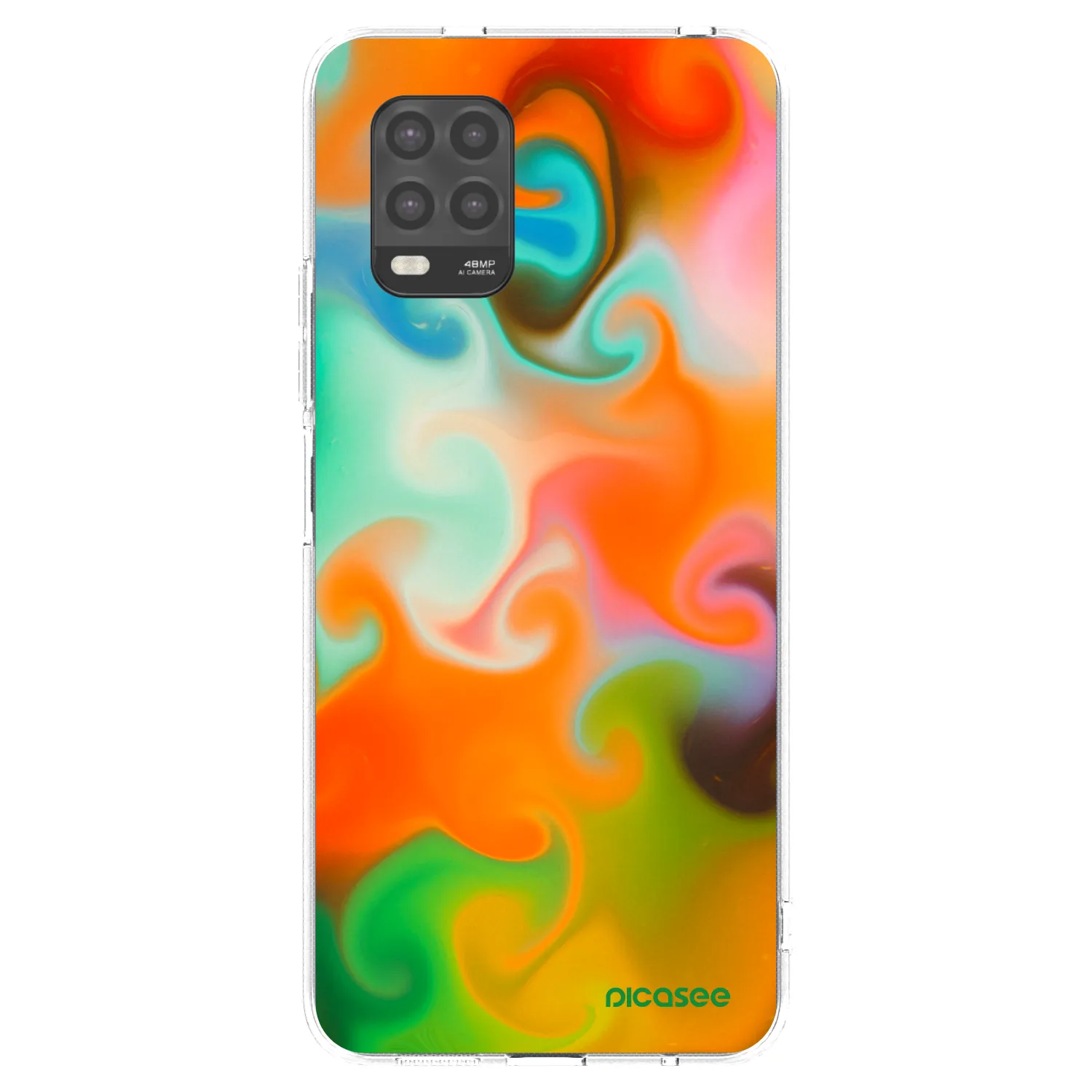 Picasee átlátszó szilikon tok az alábbi mobiltelefonokra Xiaomi Mi 10 Lite - Juice