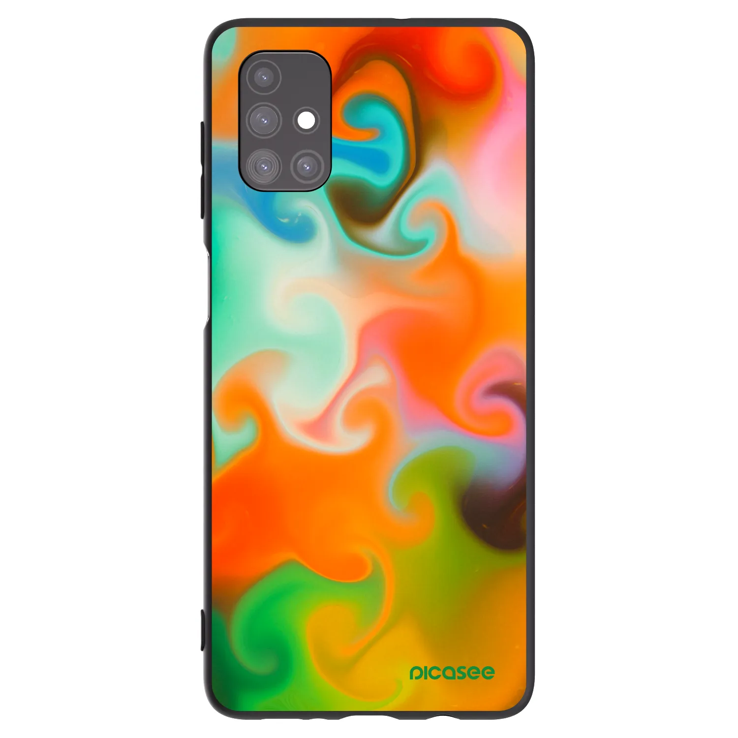 Picasee fekete szilikon tok az alábbi mobiltelefonokra Samsung Galaxy M51 M515F - Juice