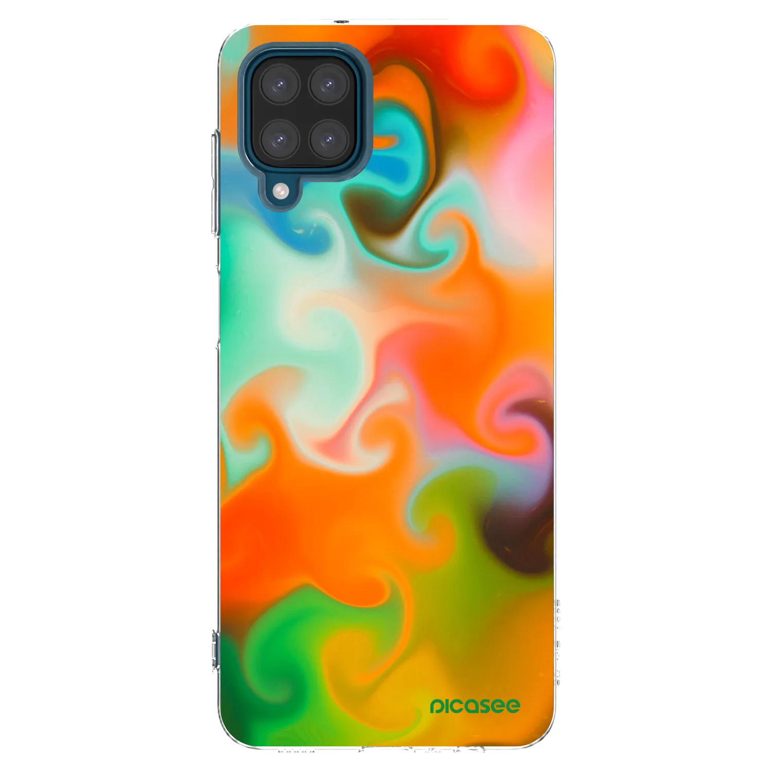 Picasee átlátszó szilikon tok az alábbi mobiltelefonokra Samsung Galaxy A12 A125F - Juice