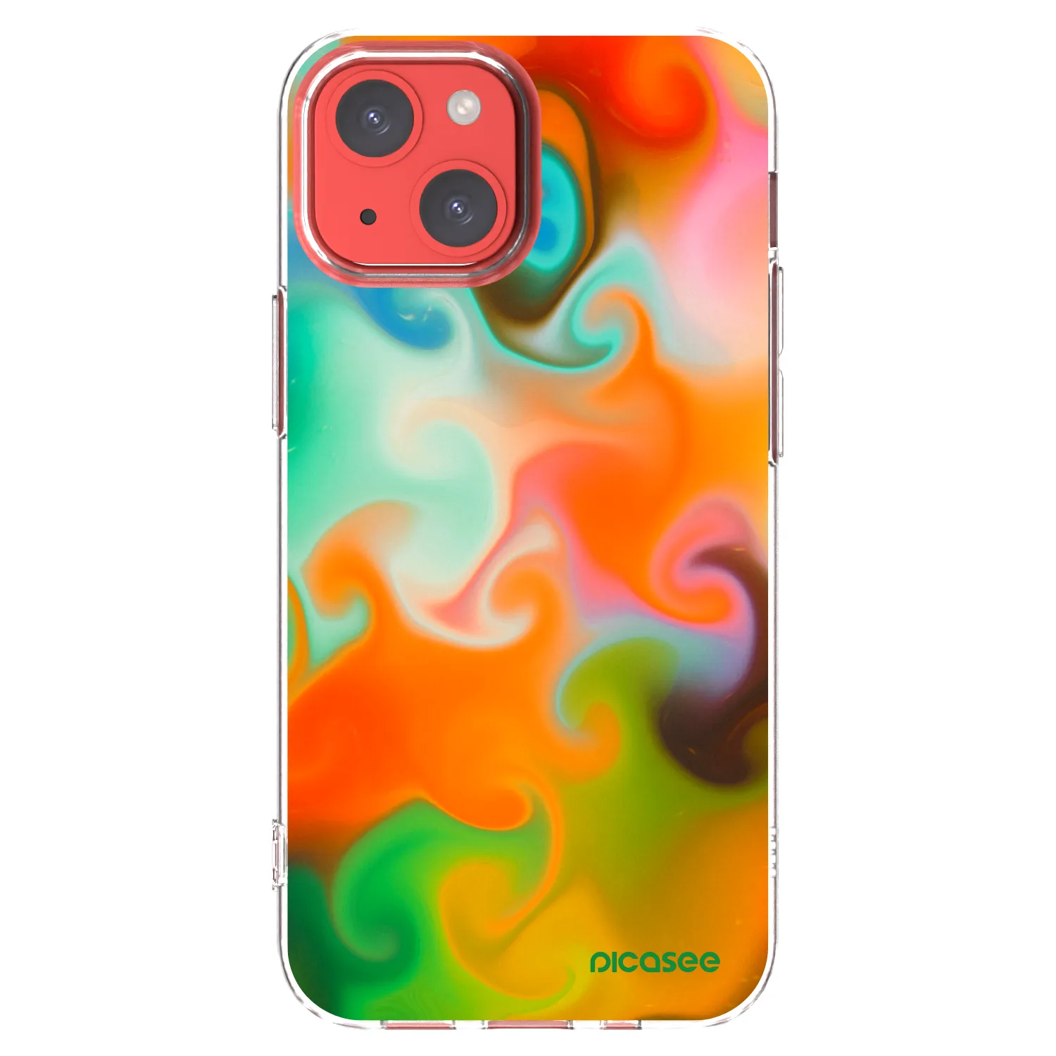 Picasee átlátszó szilikon tok az alábbi mobiltelefonokra Apple iPhone 13 mini - Juice