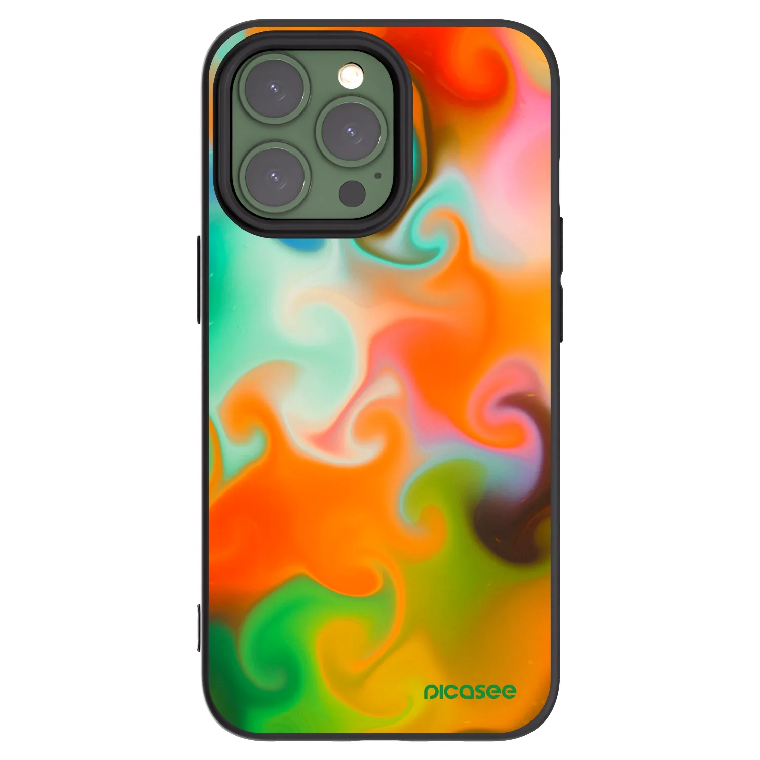 Picasee fekete szilikon tok az alábbi mobiltelefonokra Apple iPhone 13 Pro - Juice