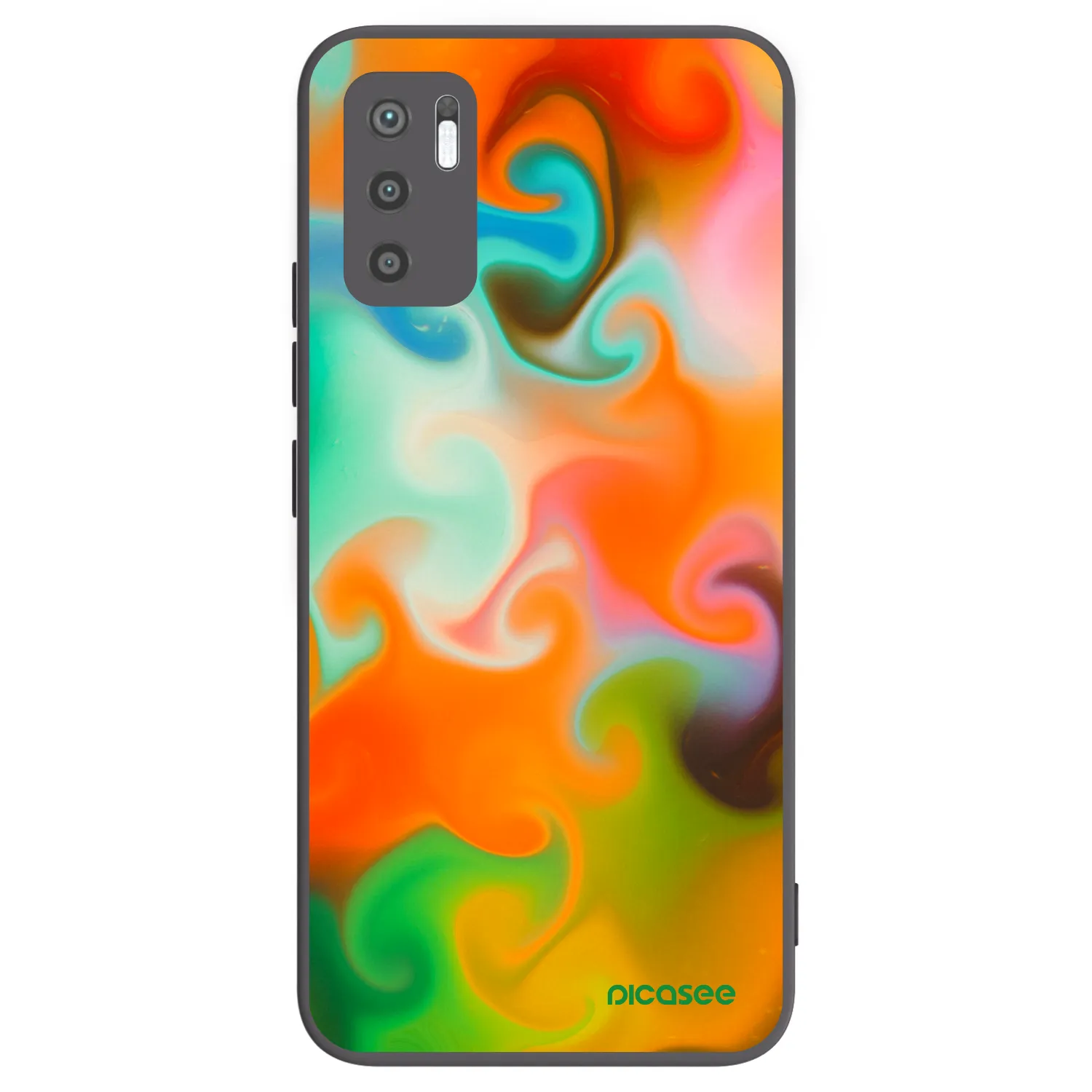 Picasee fekete szilikon tok az alábbi mobiltelefonokra Xiaomi Redmi Note 10 5G - Juice