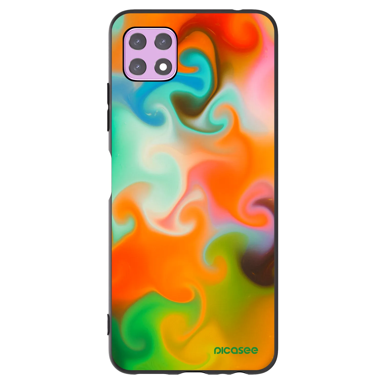 Picasee fekete szilikon tok az alábbi mobiltelefonokra Samsung Galaxy A22 A226B 5G - Juice