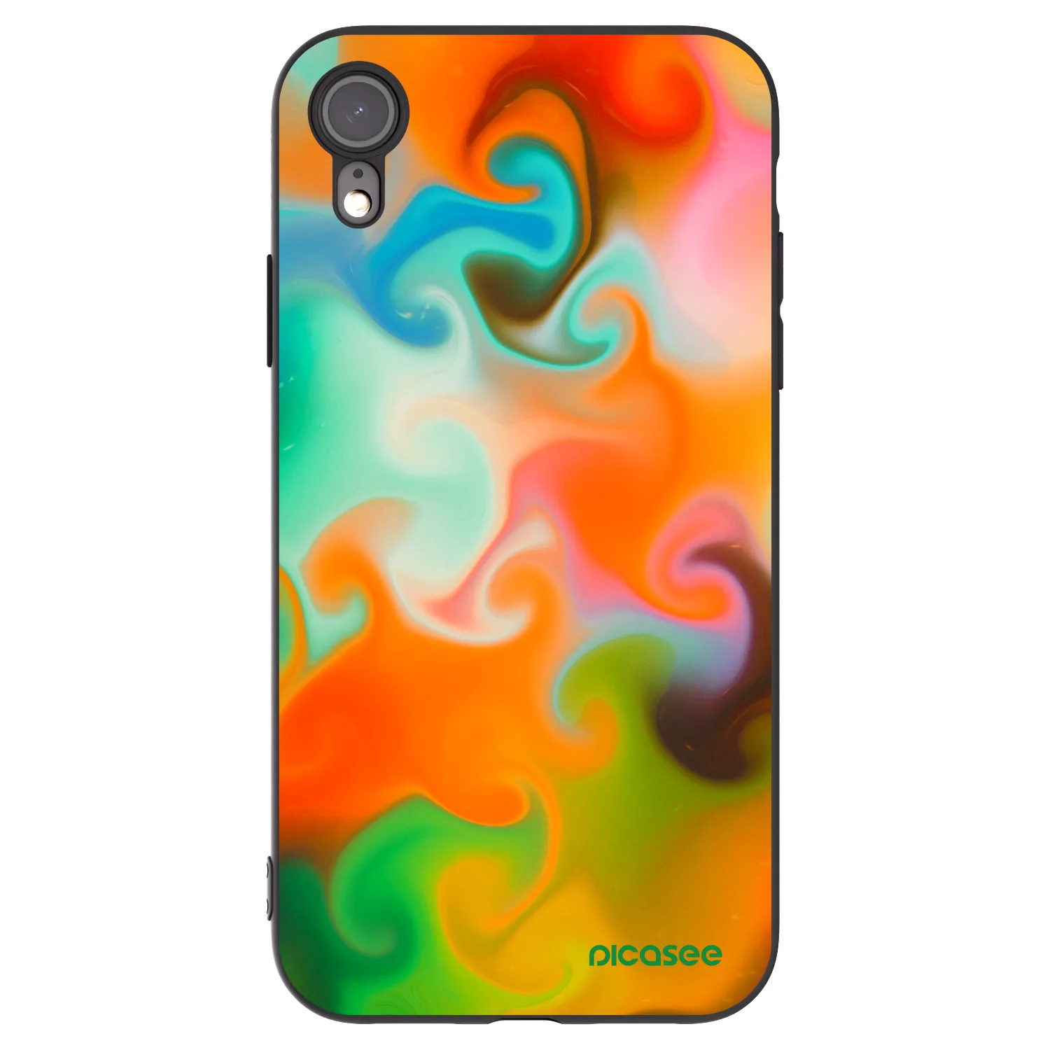 Picasee fekete szilikon tok az alábbi mobiltelefonokra Apple iPhone XR - Juice
