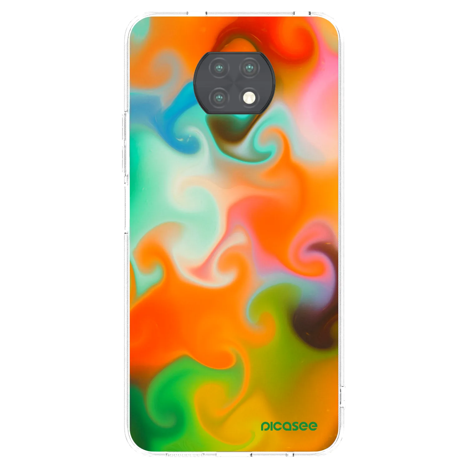 Picasee átlátszó szilikon tok az alábbi mobiltelefonokra Xiaomi Redmi Note 9T - Juice