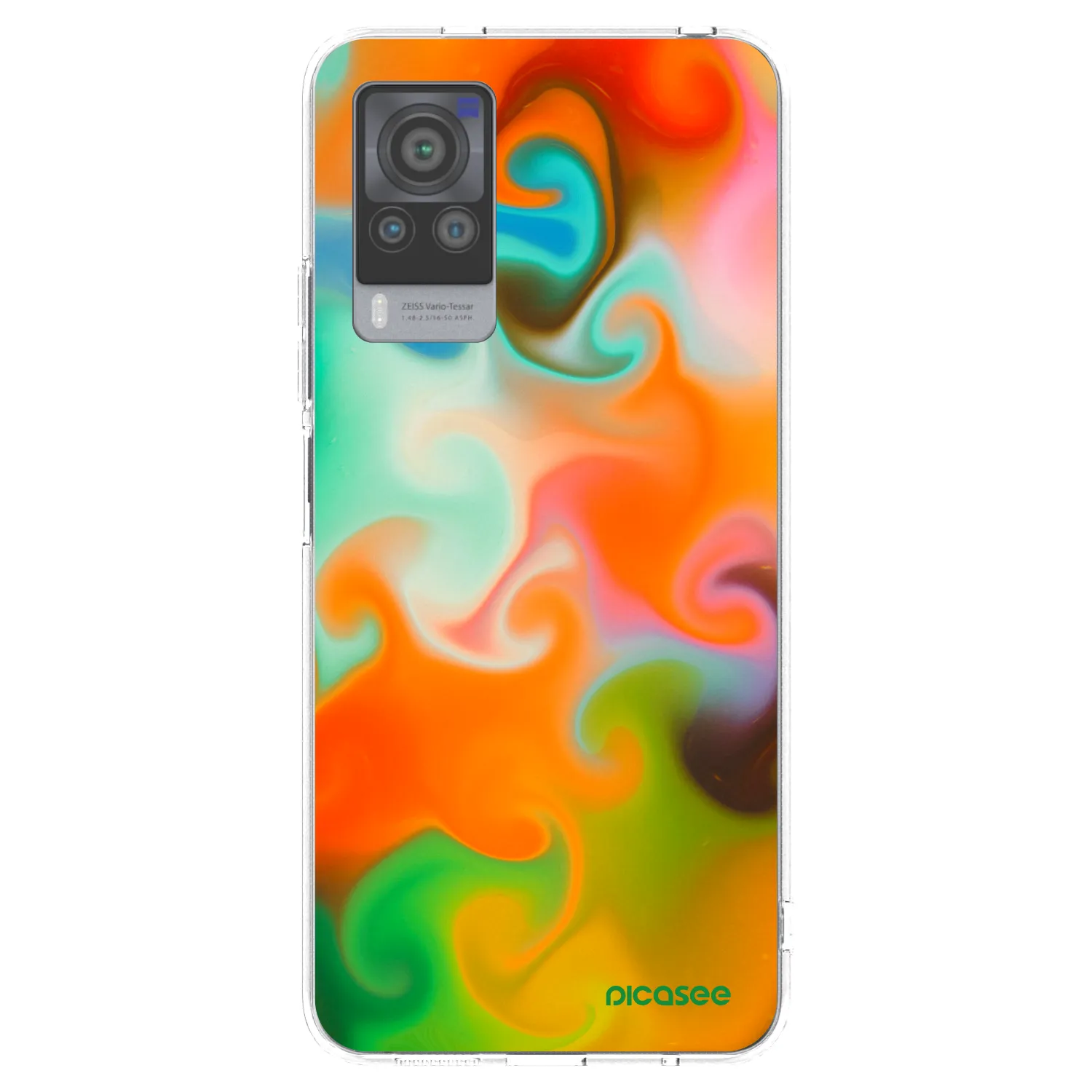 Picasee átlátszó szilikon tok az alábbi mobiltelefonokra Vivo X60 Pro 5G - Juice
