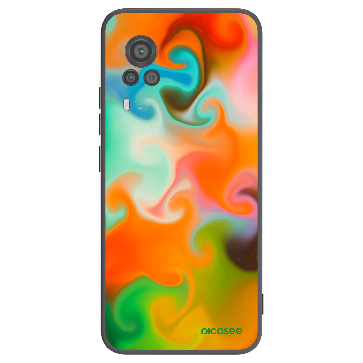 Picasee fekete szilikon tok az alábbi mobiltelefonokra Vivo X60 Pro 5G - Juice