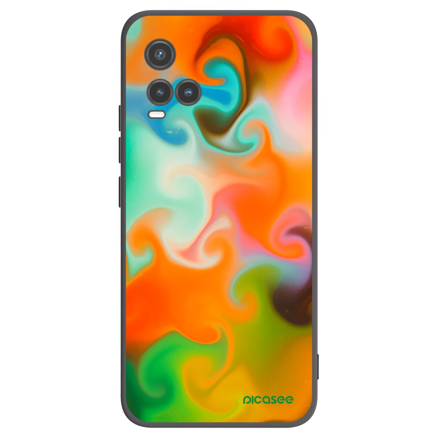 Picasee fekete szilikon tok az alábbi mobiltelefonokra Vivo Y33s - Juice
