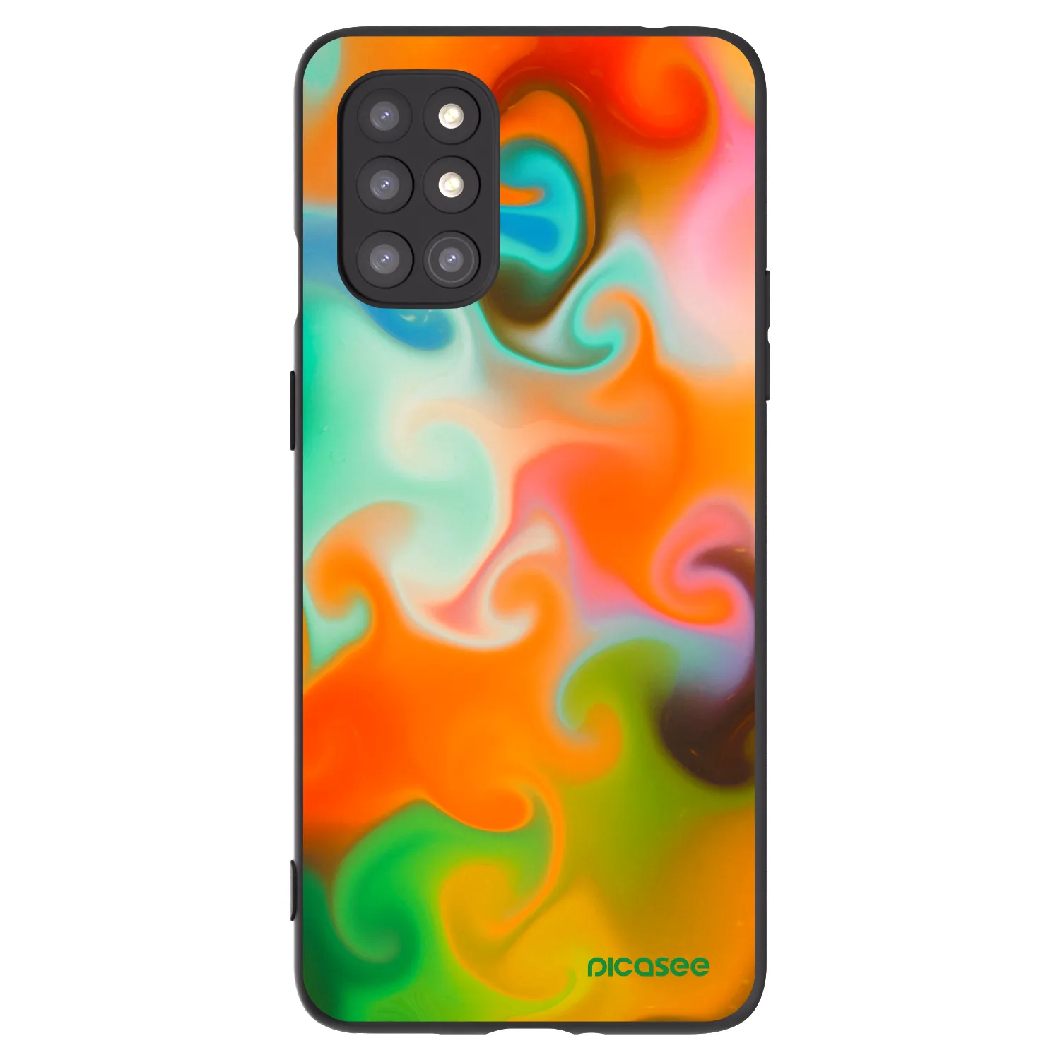 Picasee fekete szilikon tok az alábbi mobiltelefonokra OnePlus 8T - Juice
