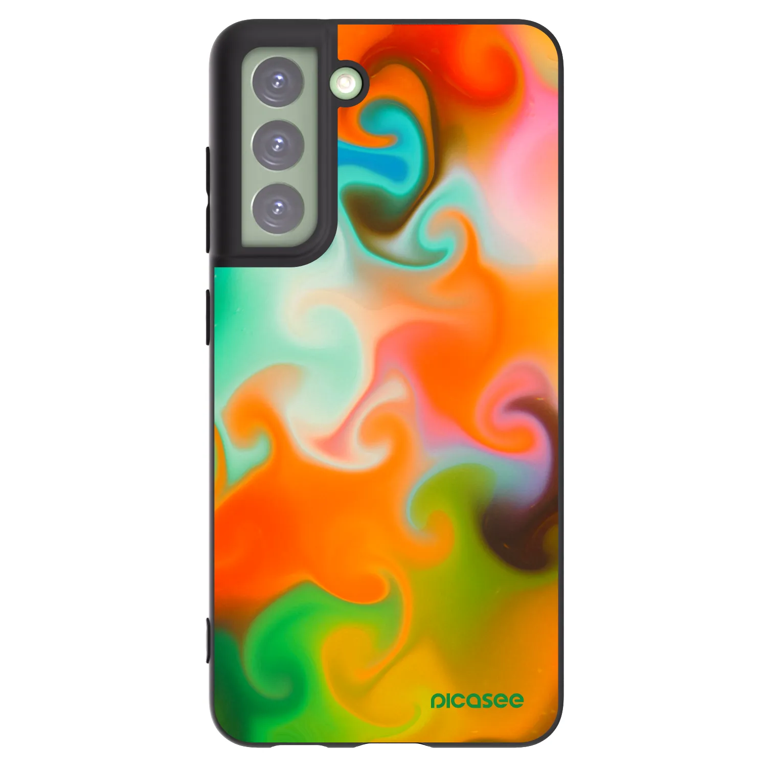 Picasee fekete szilikon tok az alábbi mobiltelefonokra Samsung Galaxy S21 FE 5G - Juice