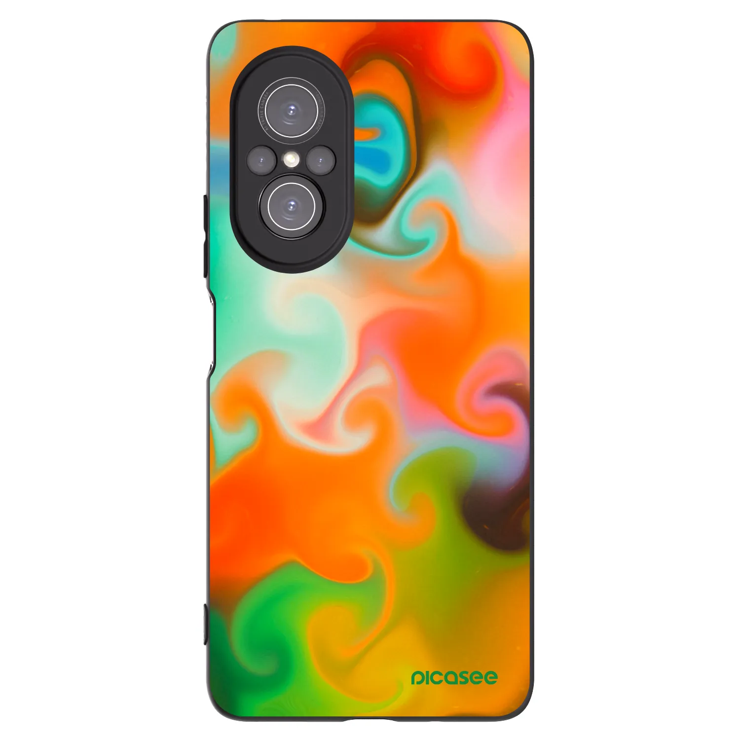 Picasee fekete szilikon tok az alábbi mobiltelefonokra Huawei Nova 9 SE - Juice