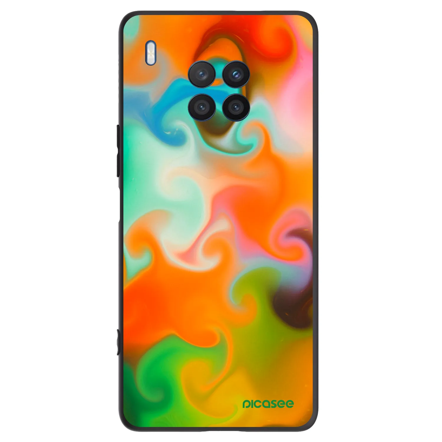 Picasee fekete szilikon tok az alábbi mobiltelefonokra Honor 50 Lite - Juice