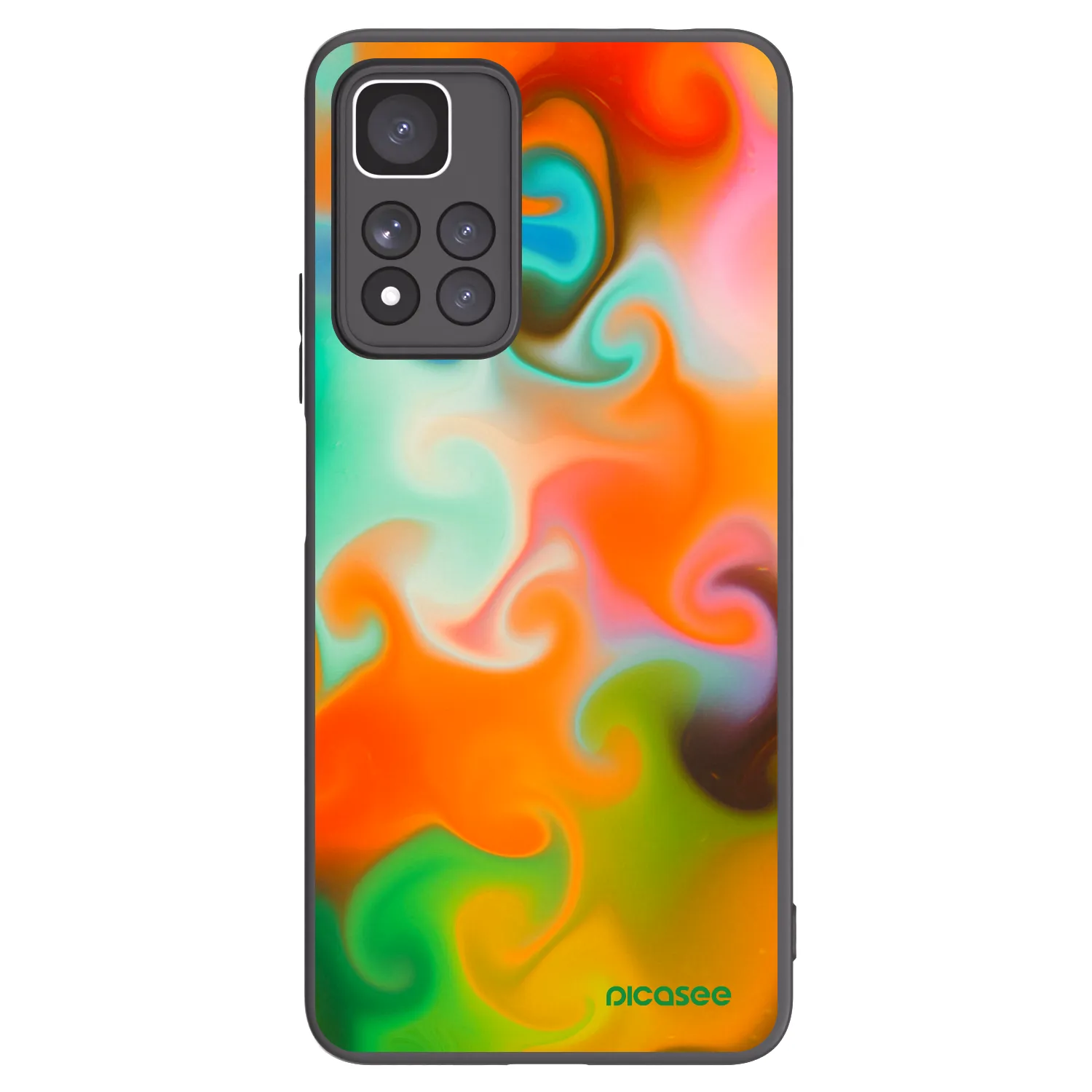 Picasee fekete szilikon tok az alábbi mobiltelefonokra Xiaomi Redmi Note 11 Pro+ 5G - Juice