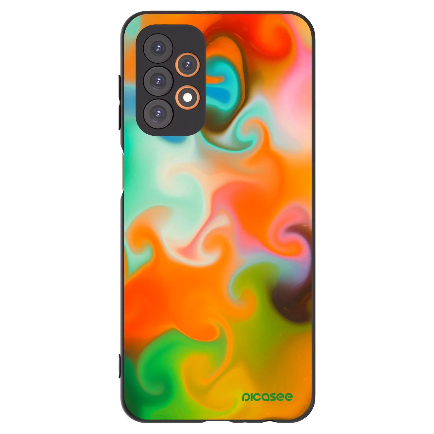 Picasee fekete szilikon tok az alábbi mobiltelefonokra Samsung Galaxy A23 A236B 5G - Juice