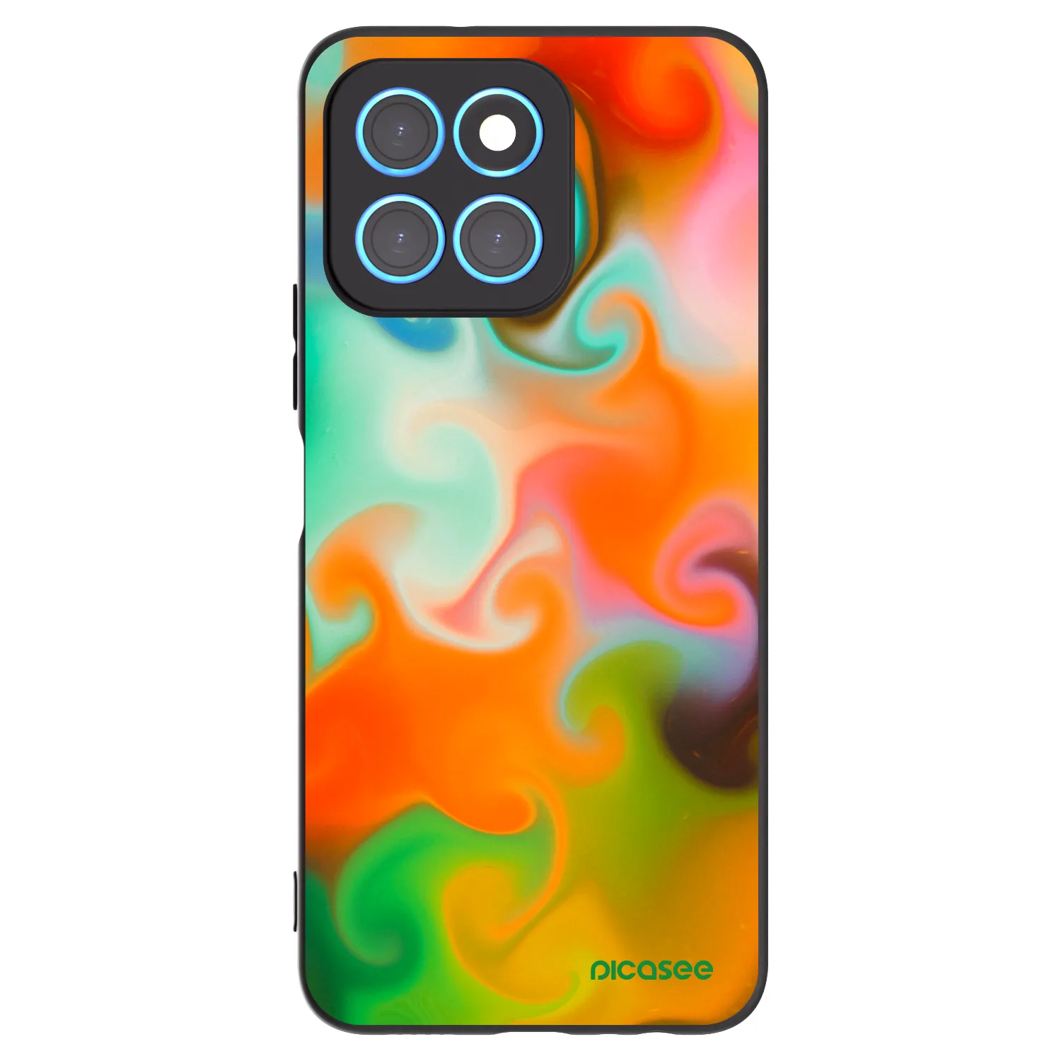 Picasee fekete szilikon tok az alábbi mobiltelefonokra Honor X6 - Juice