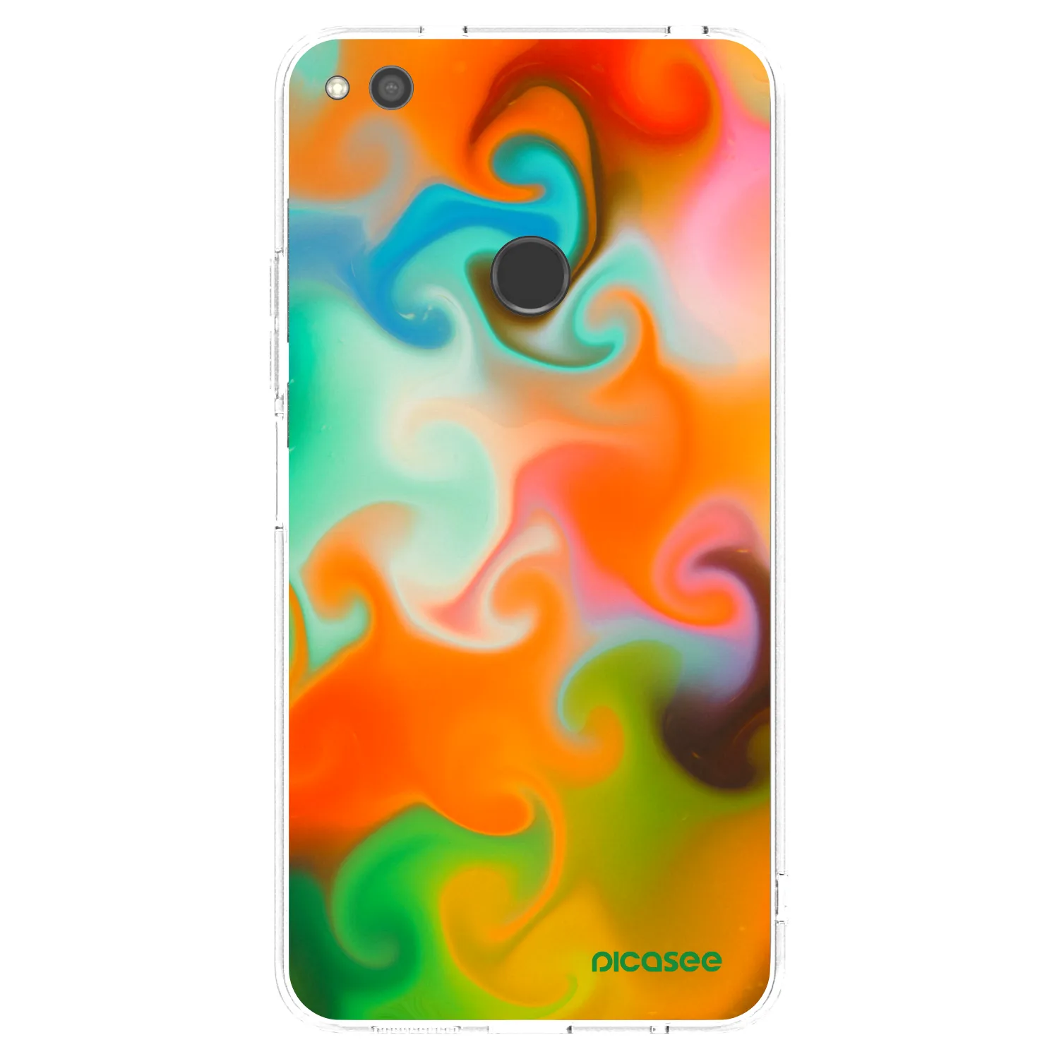 Picasee átlátszó szilikon tok az alábbi mobiltelefonokra Huawei P9 Lite 2017 - Juice