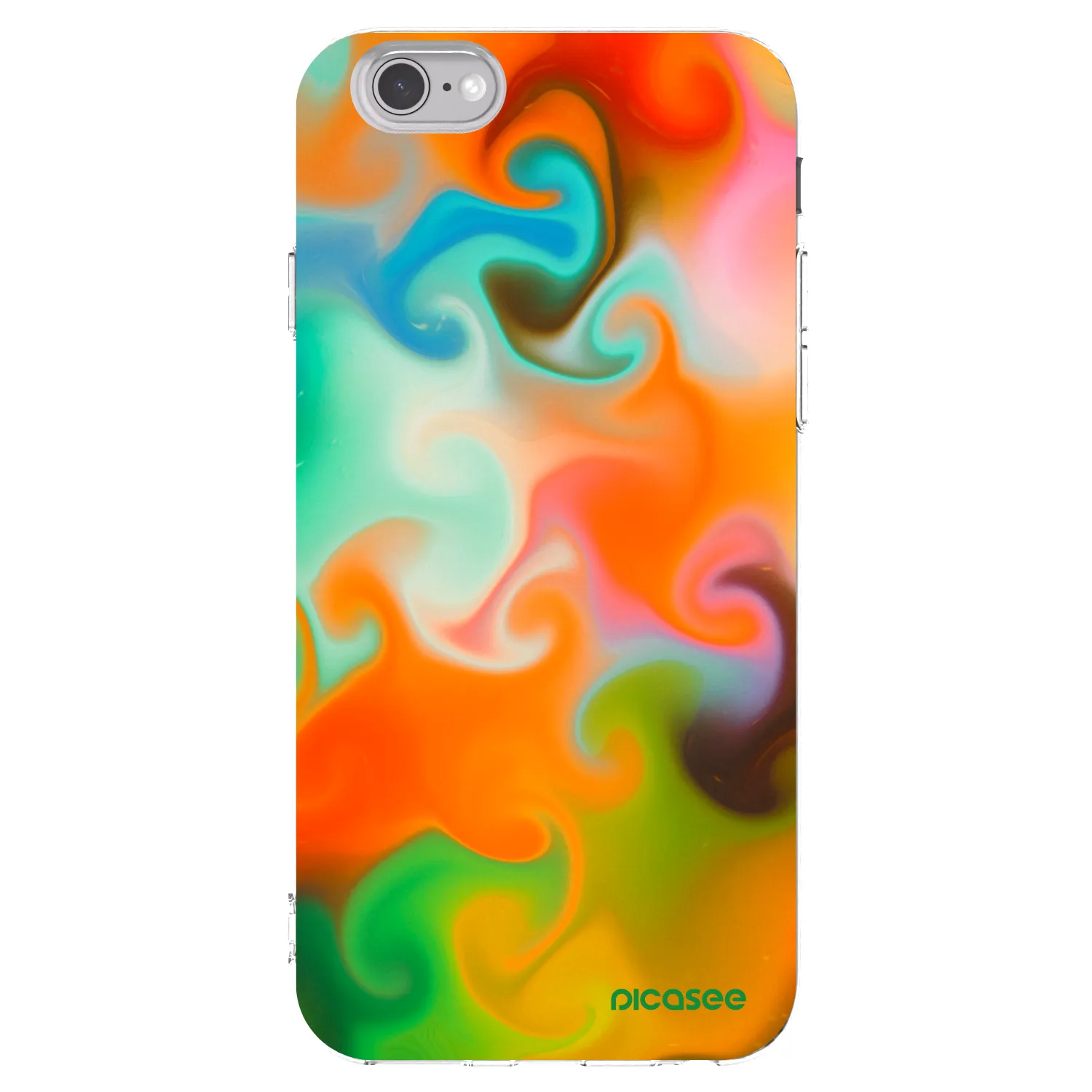 Picasee átlátszó szilikon tok az alábbi mobiltelefonokra Apple iPhone 6/6S - Juice