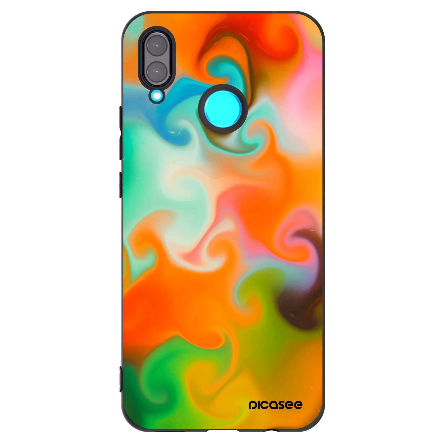 Picasee fekete szilikon tok az alábbi mobiltelefonokra Huawei Nova 3i - Juice
