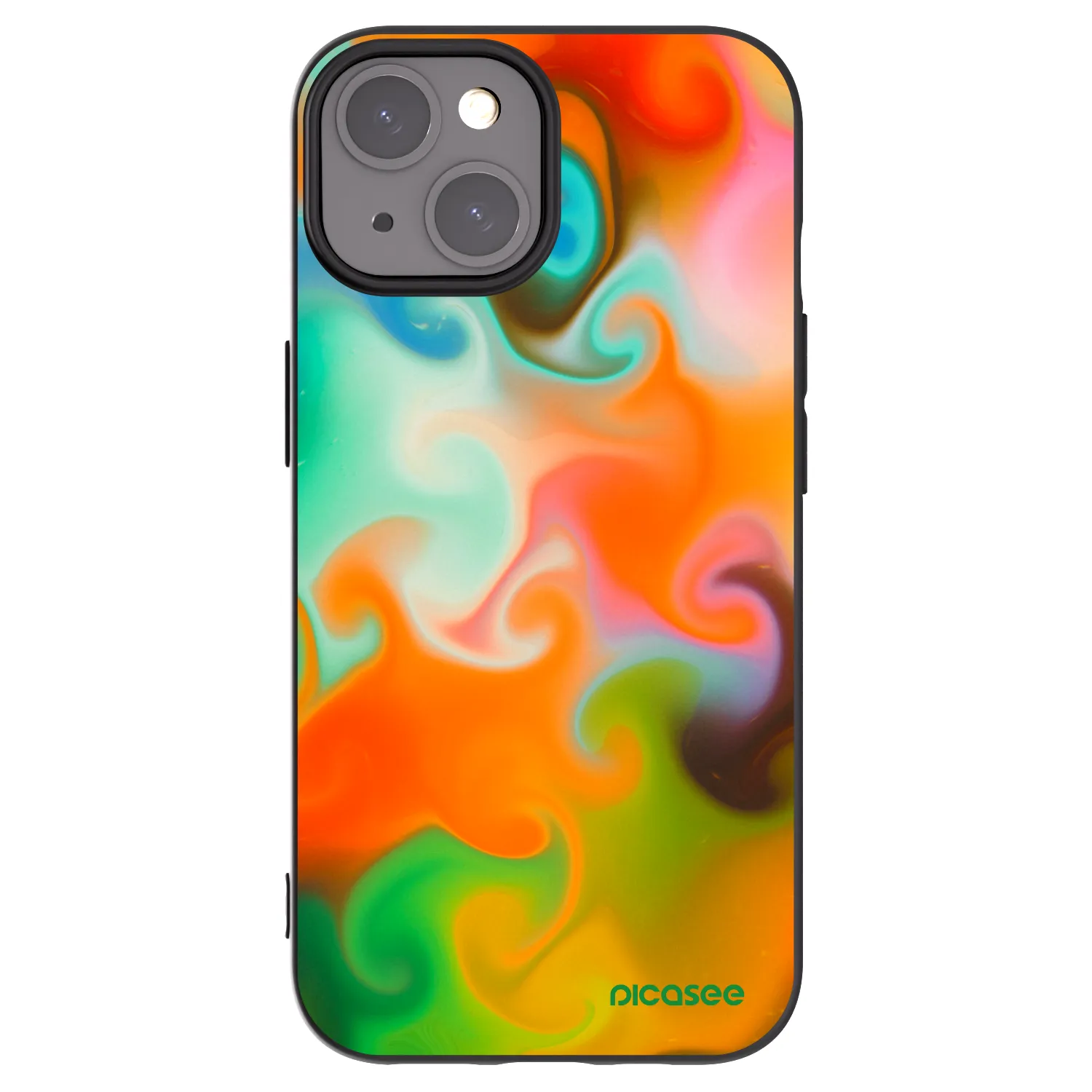 Picasee fekete szilikon tok az alábbi mobiltelefonokra Apple iPhone 15 - Juice