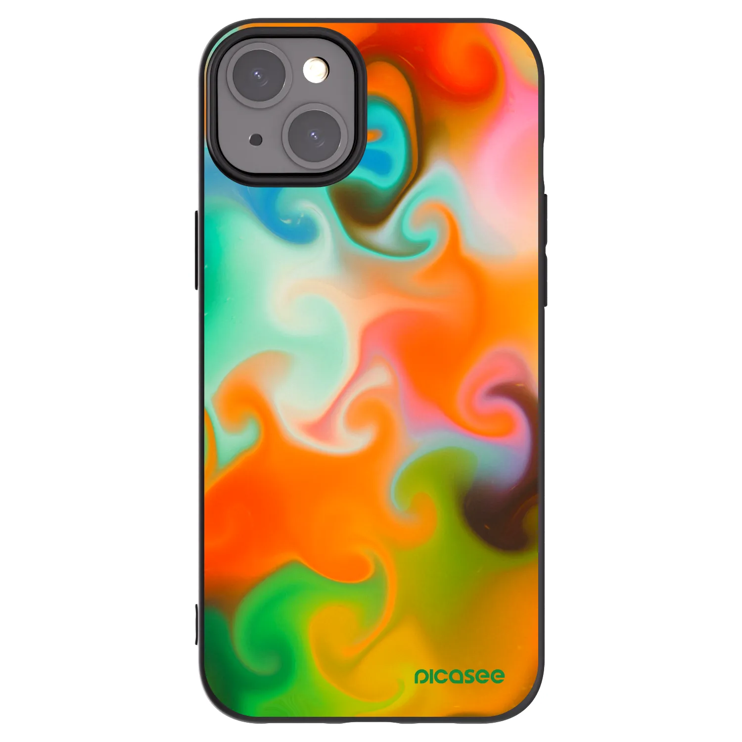 Picasee fekete szilikon tok az alábbi mobiltelefonokra Apple iPhone 15 Plus - Juice