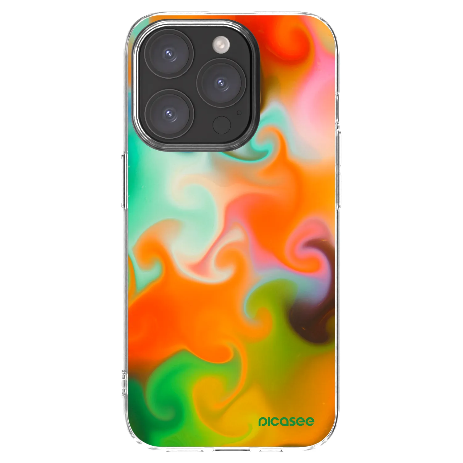 Picasee átlátszó szilikon tok az alábbi mobiltelefonokra Apple iPhone 15 Pro - Juice