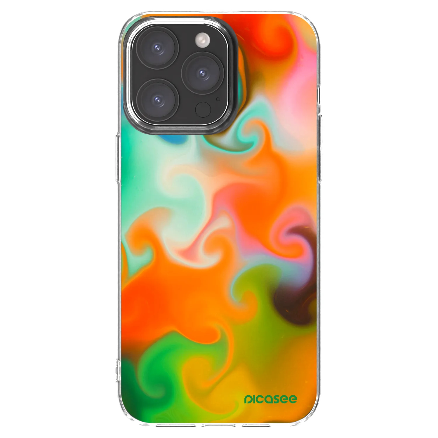Picasee átlátszó szilikon tok az alábbi mobiltelefonokra Apple iPhone 15 Pro Max - Juice