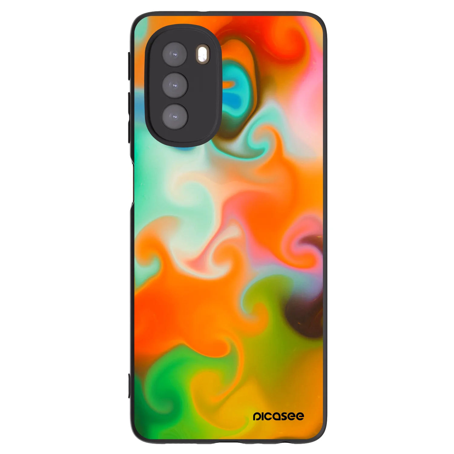 Picasee fekete szilikon tok az alábbi mobiltelefonokra Motorola Moto G51 - Juice