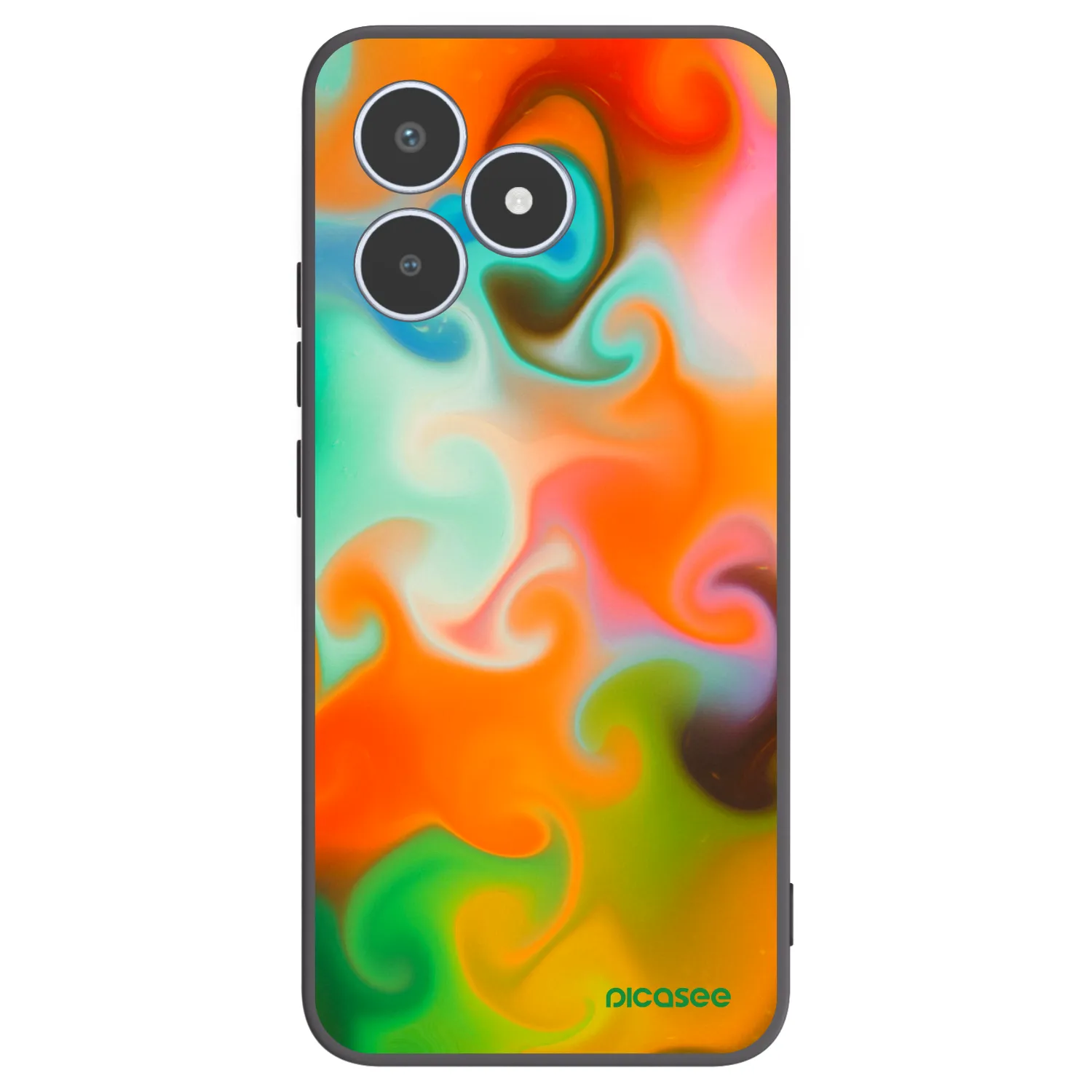 Picasee fekete szilikon tok az alábbi mobiltelefonokra Realme C53 - Juice