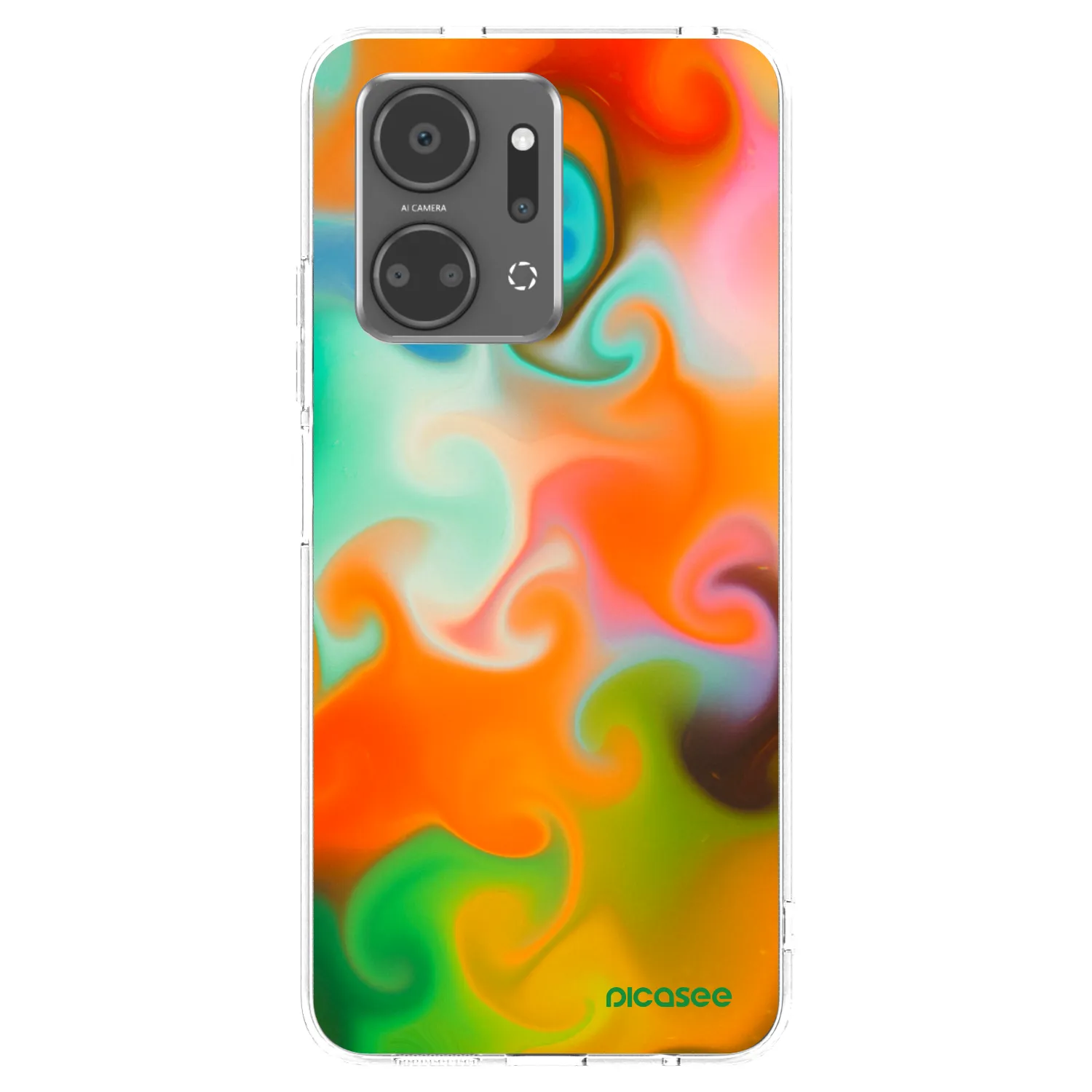 Picasee átlátszó szilikon tok az alábbi mobiltelefonokra Honor X7a - Juice