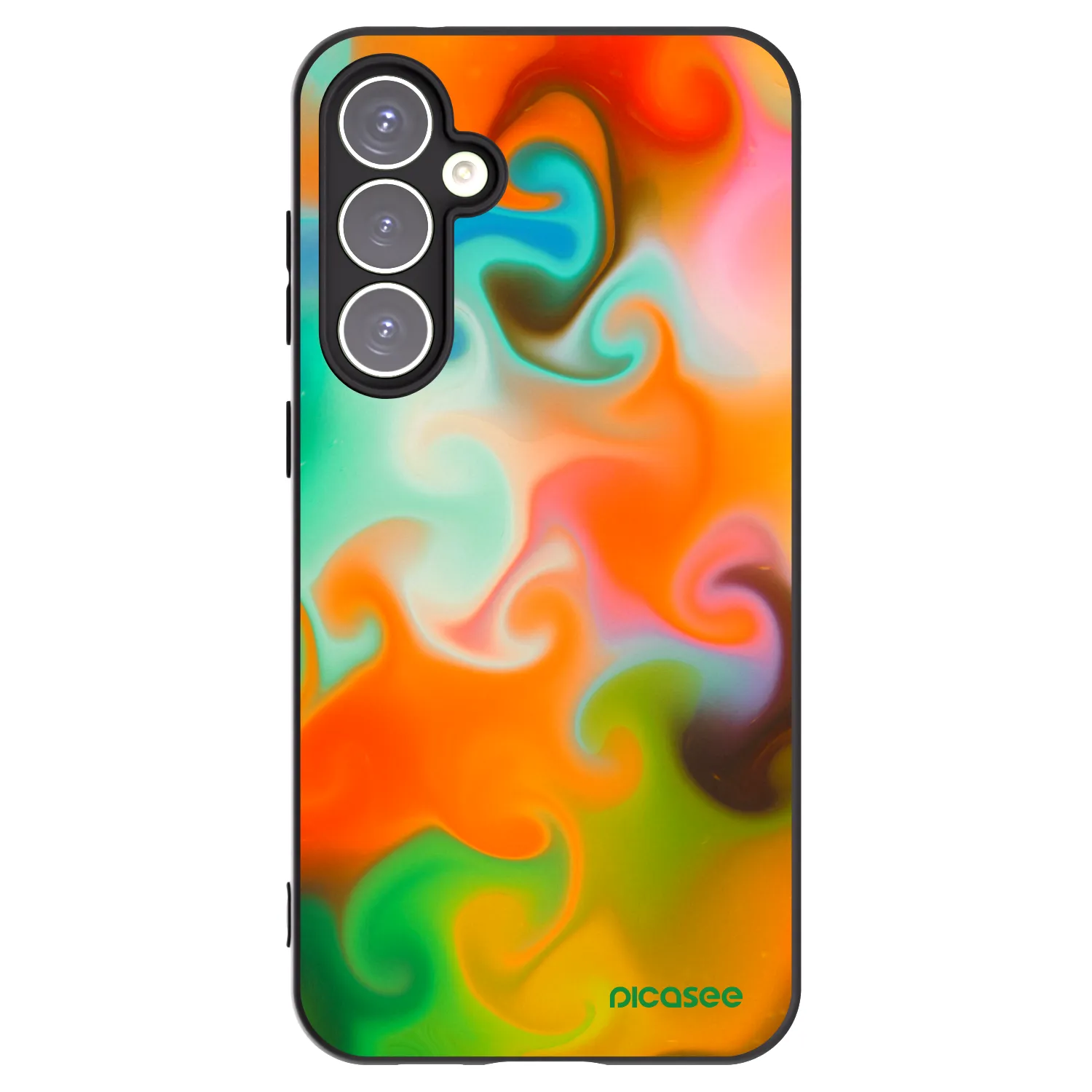 Picasee fekete szilikon tok az alábbi mobiltelefonokra Samsung Galaxy S23 FE S711B - Juice