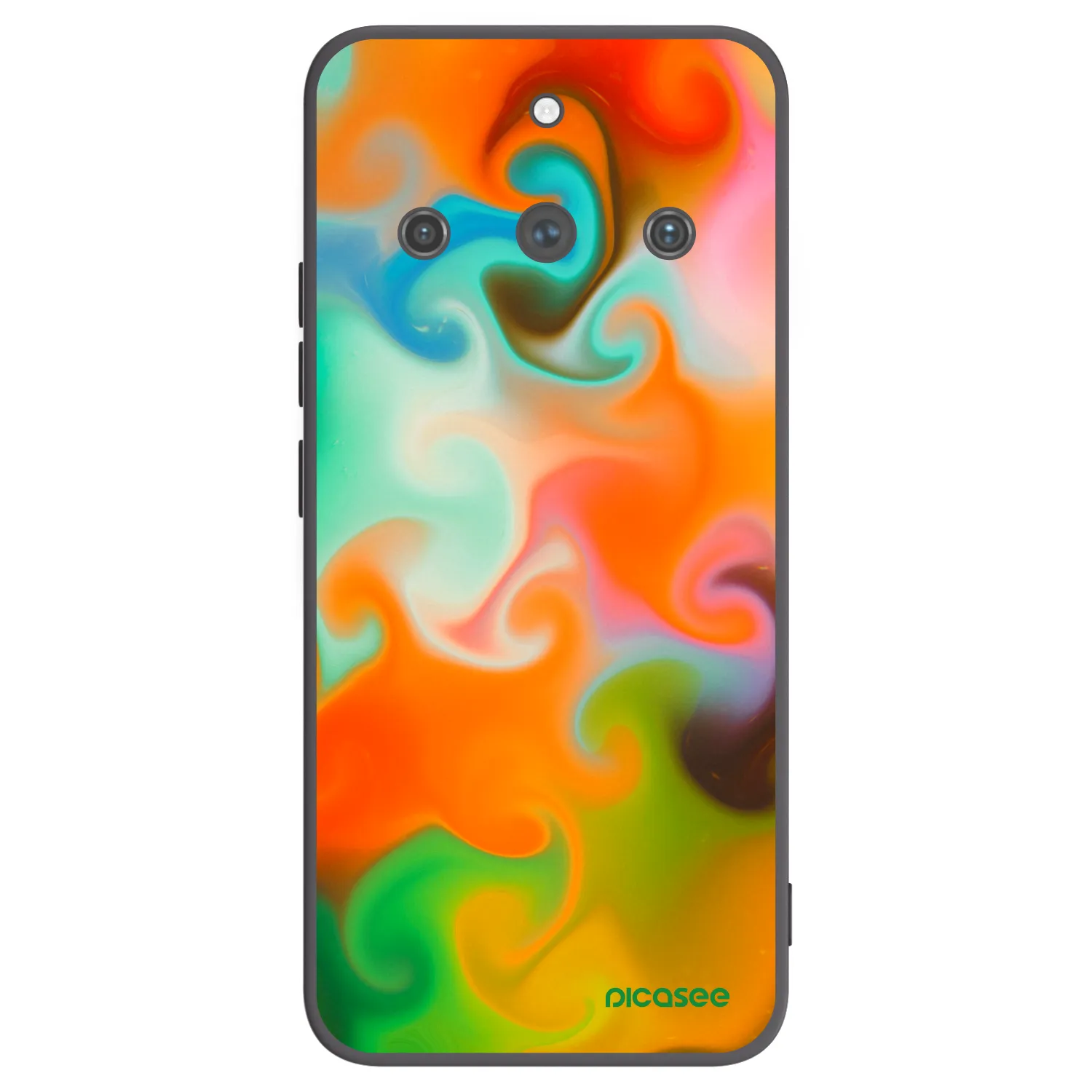 Picasee fekete szilikon tok az alábbi mobiltelefonokra Realme 11 Pro+ - Juice