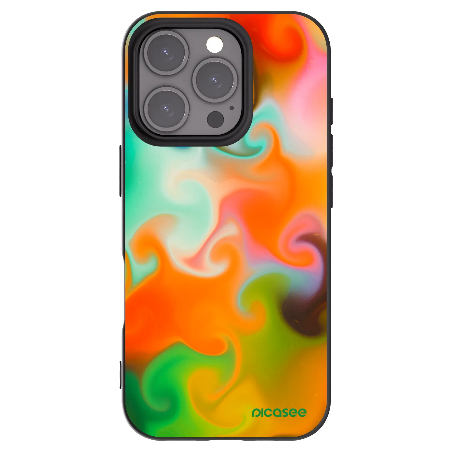Picasee fekete szilikon tok az alábbi mobiltelefonokra Apple iPhone 16 Pro - Juice