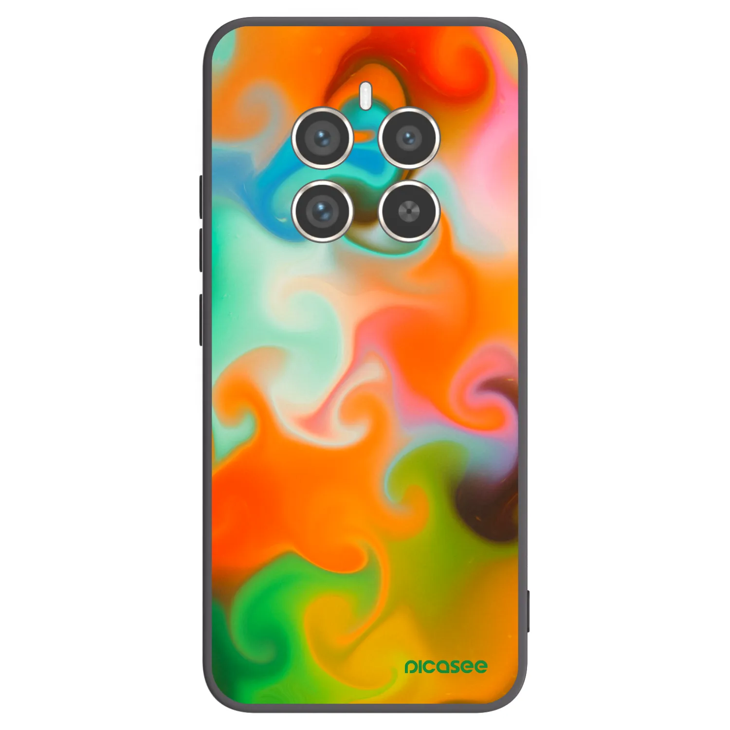 Picasee fekete szilikon tok az alábbi mobiltelefonokra Realme 12 Pro 5G - Juice
