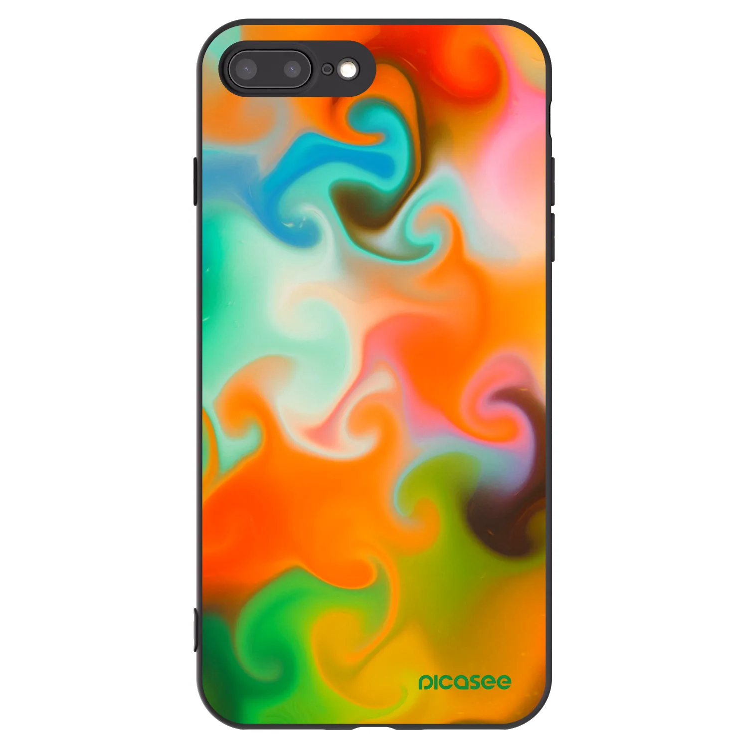 Picasee fekete szilikon tok az alábbi mobiltelefonokra Apple iPhone 8 Plus - Juice